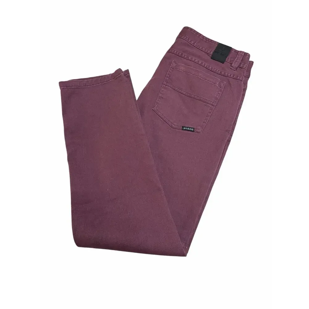 PrAna Plum Born From the Experience Cigarette Jeans size 33